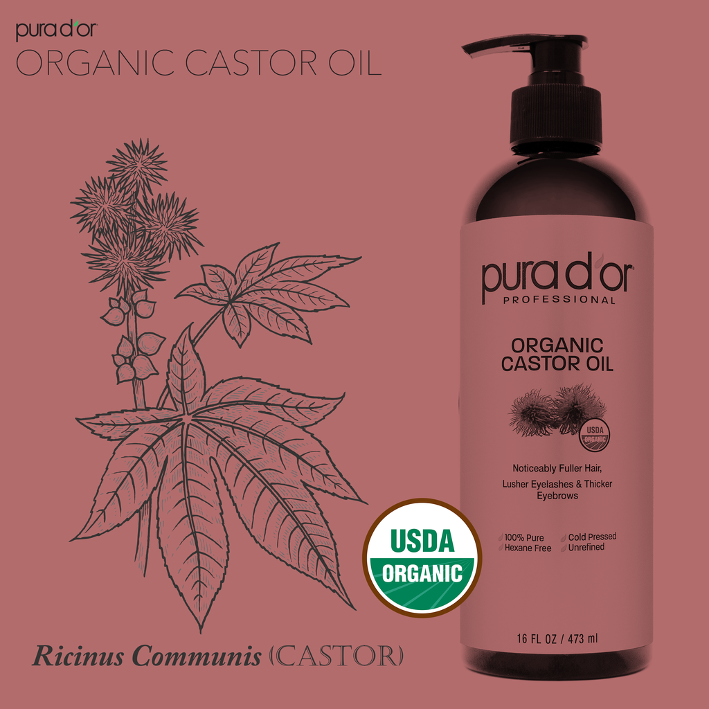 Organic Castor Oil 16oz – PURA D'OR